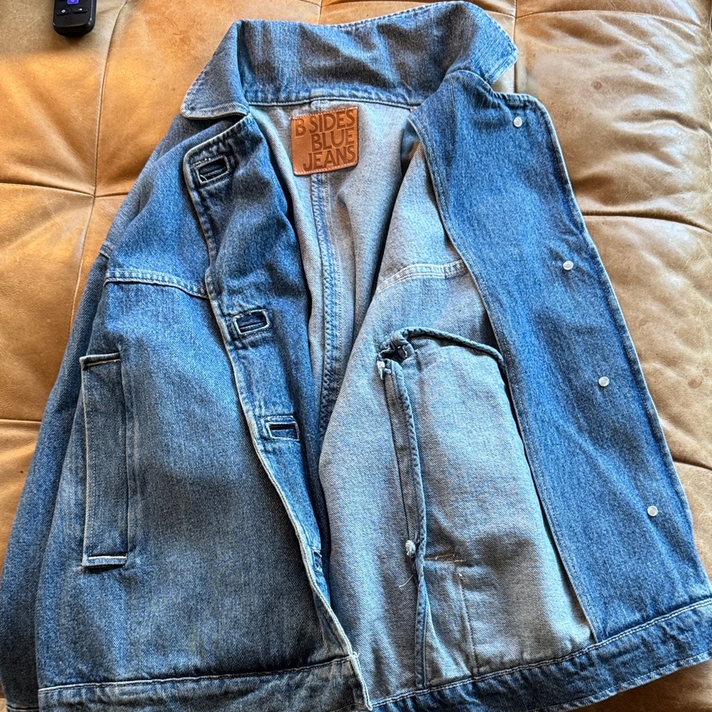 BSIDES BLUE JEANS Stadium Denim Jacket XS